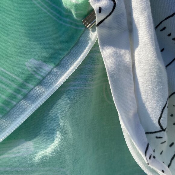 Bedding Collection green cactus duvet cover reversible cotton zip full Southwest - Picture 7 of 8